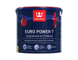 Краска Tikkurila Euro Power 7 / Тиккурила Евро 7 матовая моющаяся для стен и потолка