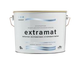 Краска Vincent Extramat / Винсент Экстрамат шелковисто-матовая акрилатная для стен, потолков помещений с повышенной влажностью