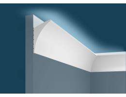 Карниз для скрытого освещения Cosca Decor / Коска Декор KX007, Экополимер/9, 70х42 мм, 2000 мм