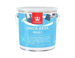Краска для окон и дверей полуглянцевая Unica Akva Maali (Уника Аква) TIKKURILA / Тиккурила 2,7л белый (база А)