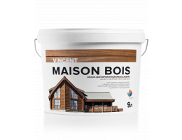 Краска-лазурь водно-дисперсионная для защиты, декоративной отделки деревянных изделий Vincent Maison en Bois / Винсент Мезон 
