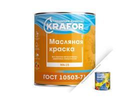 Краска масляная Krafor / Крафор МА-15 для металлических и деревянных изделий