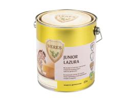 Veres Junior Lazura / Верес Джуниор Лазура декоративная пропитка для дерева, матовая, 2,5 л, белый
