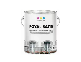 Краска Vincent Royal Satin A2 / Винсент Роял Сатин алкидная полуматовая для внутренних и наружных работ 