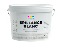 Краска Vincent I-2 Brillance Blanc / Винсент Брильянт Бланш акрилатная матовая для потолков и стен сухих помещений 