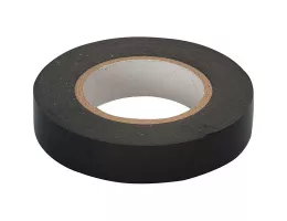 Лента клейкая изоляционная, ПВХ, черная, клей - синтетический каучук, 15 мм х 15 м, толщина 13 мкм